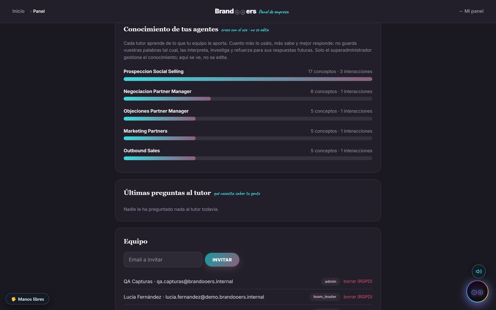 Insights y analítica en SkillUp