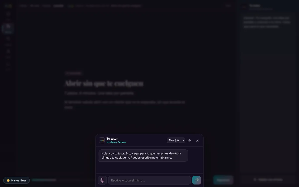 Lección en curso en SkillUp